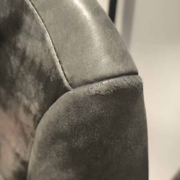 Danier Black Leather Long Coat - Picture 5 of 6